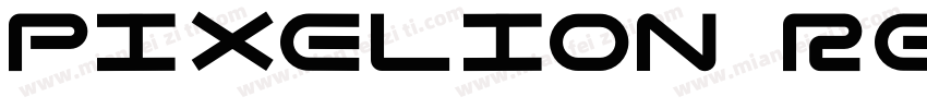 Pixelion Regular字体转换